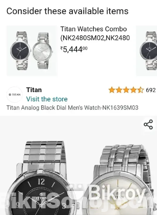 Luxury men's original Titan Watch